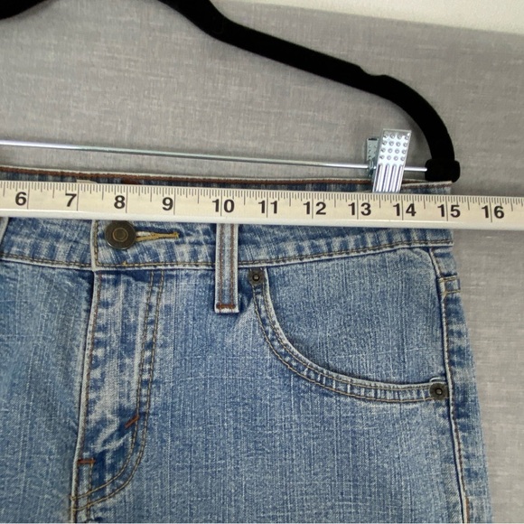 Levi Strauss Signature Stretch Low Rise Boot Cut Jeans Misses 4 Short - Picture 9 of 12